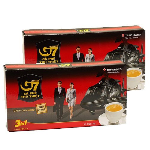 TRUNG NGUYEN チュングエン G7インスタントコーヒー(Coffeemix3in1) 16g×21袋入り ベトナムコーヒー×2個セット[並行