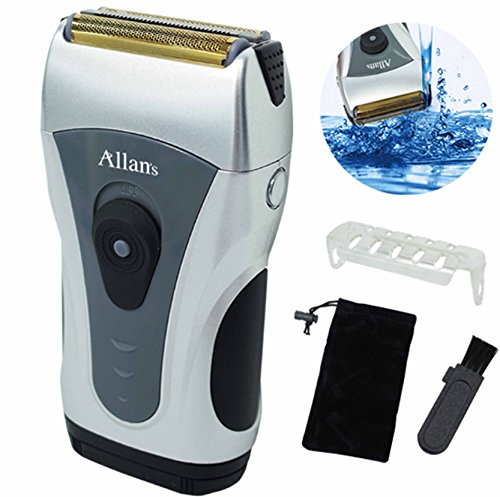 Allans 携帯 電池 式 電動 髭剃り 水洗い ウォッシャブル メンズ シェーバー コンパクト MEBM-29