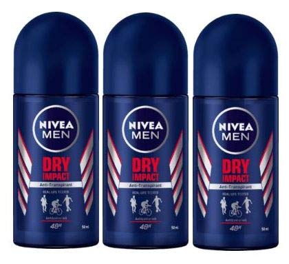 3本セット NIVEA MEN ニベア メン デオドラント ロールオン Dry & Impact 48H 50ml 【並行輸入品】