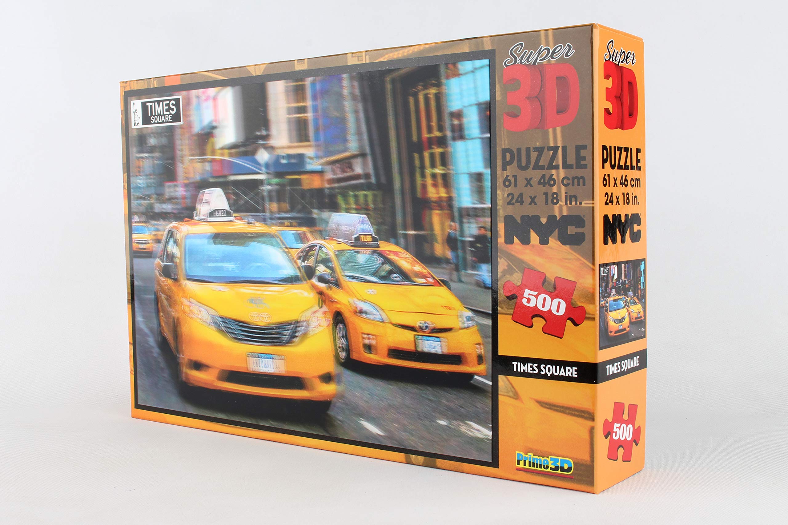 New York City Times Square NYC Taxi Prime Super 3D PUZZLE - 500 PIECES PD10