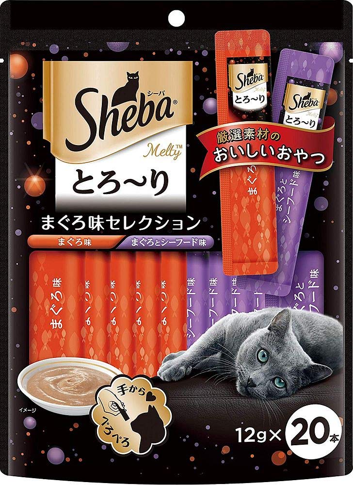 （まとめ買い）マースジャパン シーバ とろ〜り メルティ まぐろ味セレクション 12g×20P 猫用 【×5】