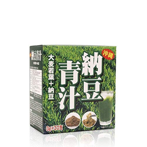 納豆青汁 大麦若葉＋納豆 3g×30包 ナットウキナーゼ 沖縄県産品 飲みやすい 甘い 国産 (1箱)