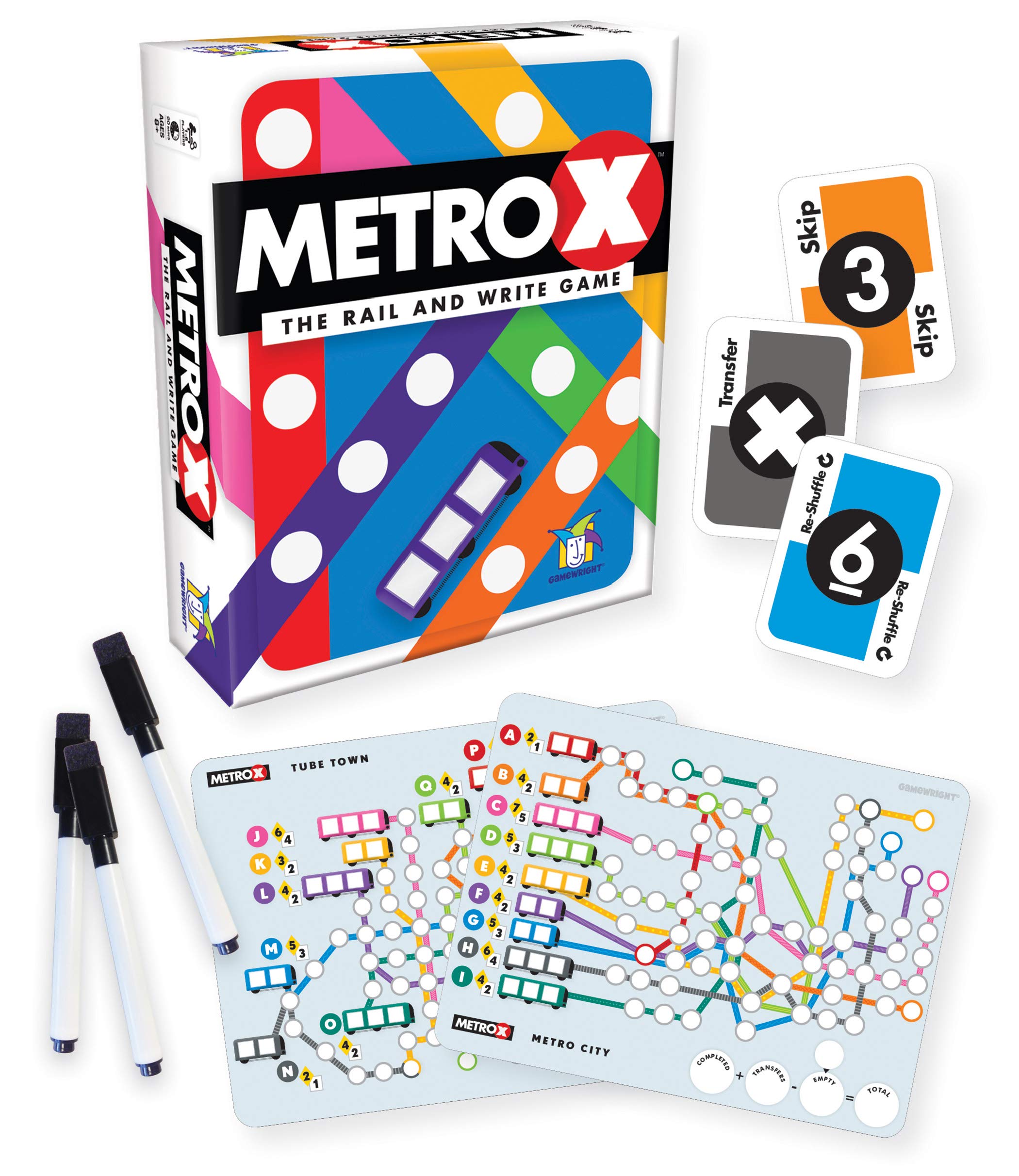 ゲームライト Gamewright Store メトロX Metro X-Rail＆Writeゲーム ボードゲーム 知育 ［並行輸入］
