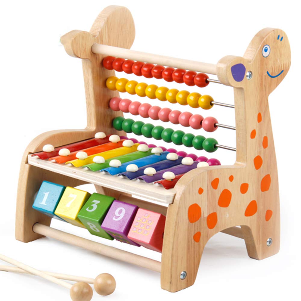 Dyaskz 子供 木琴 おもちゃ 木製 シロフォン 音楽 玩具 木槌付け カラフル 楽器 知育玩具 多機能 子供向け 赤ちゃん 幼児 楽器 プレゼン