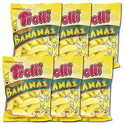 Trolli トローリ キャンディバナナ グミ 6袋まとめ買いセット 輸入菓子