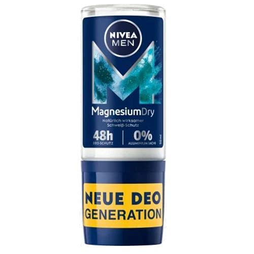 5本セット NIVEA MEN ニベア メン デオドラント ロールオン Magnesium Dry 48時間持続 50ml 【並行輸入品】