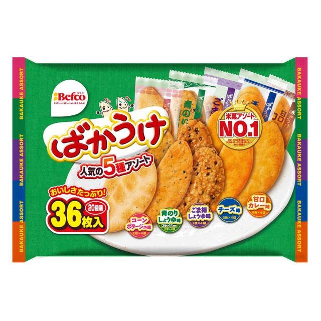 栗山米菓 ばかうけアソート 36枚×10入