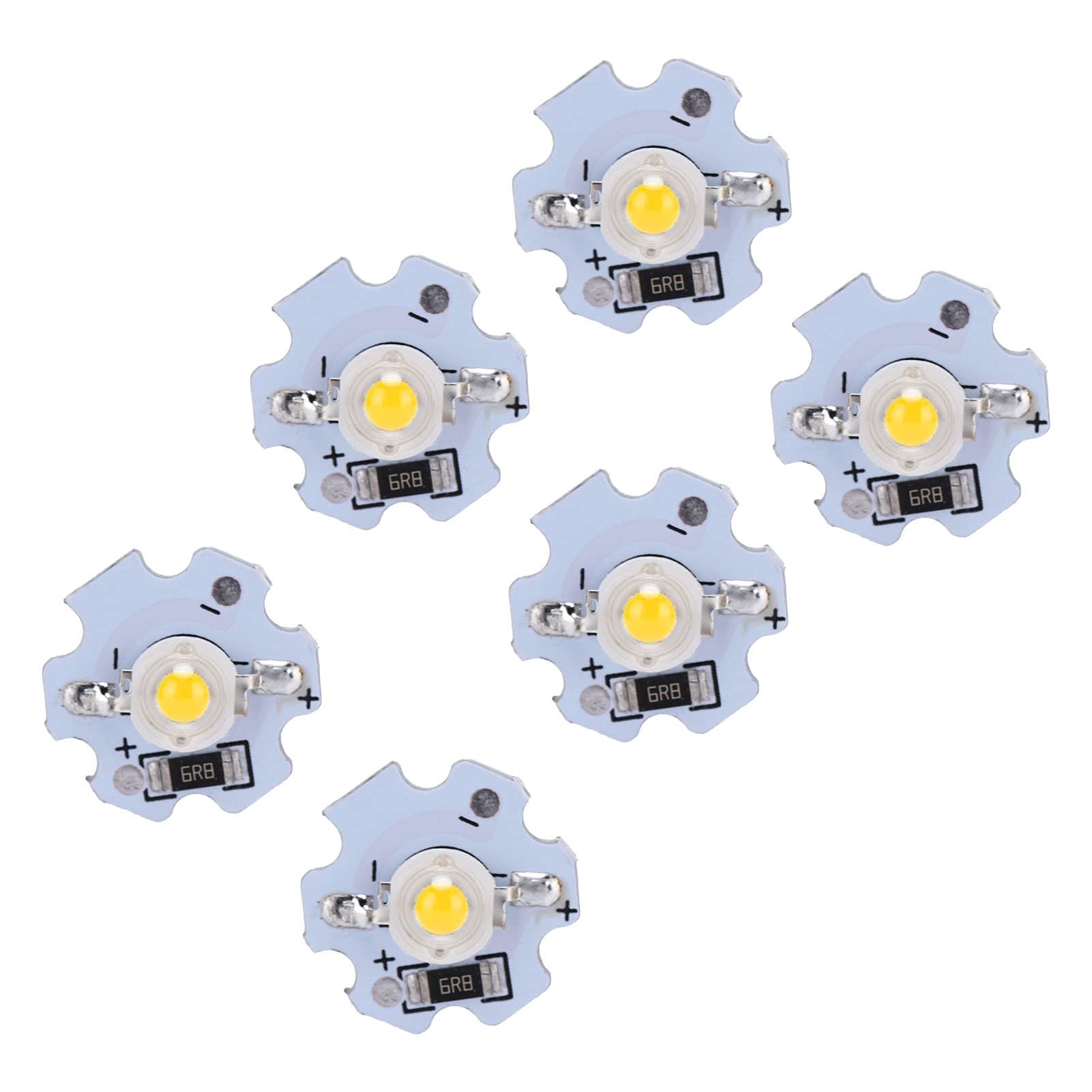 25個入り 5V LEDチップ LEDランプ ビーズ ランプビーズ LED電球 丸型 高輝度 省エネ DIY 照明器具 照明部品 (暖かい白)