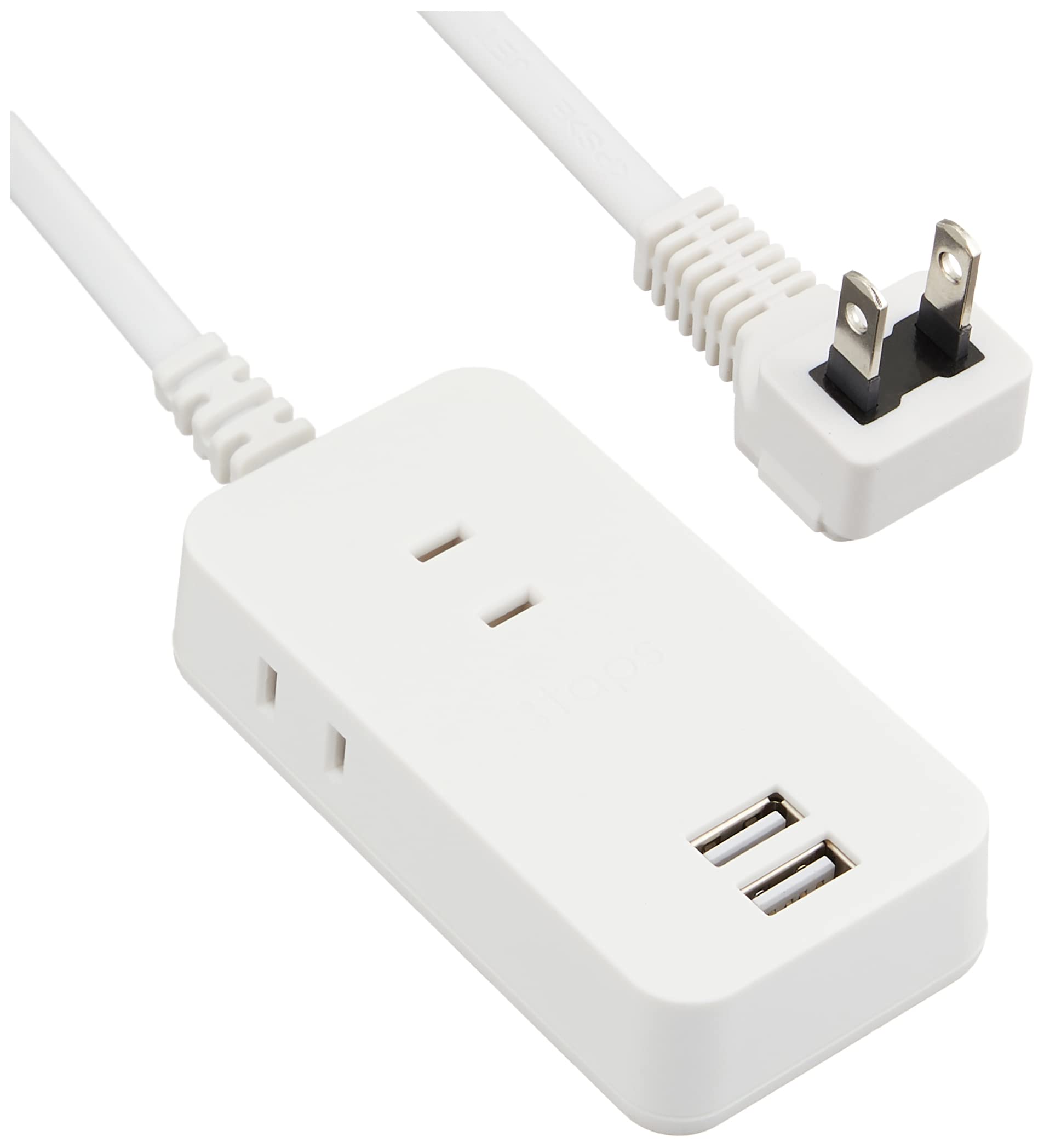トップランド USB 電源タップ 延長コード AC3個口 USB2ポート 1.5m オートパワーシステム搭載 ホワイト TPS15-WT