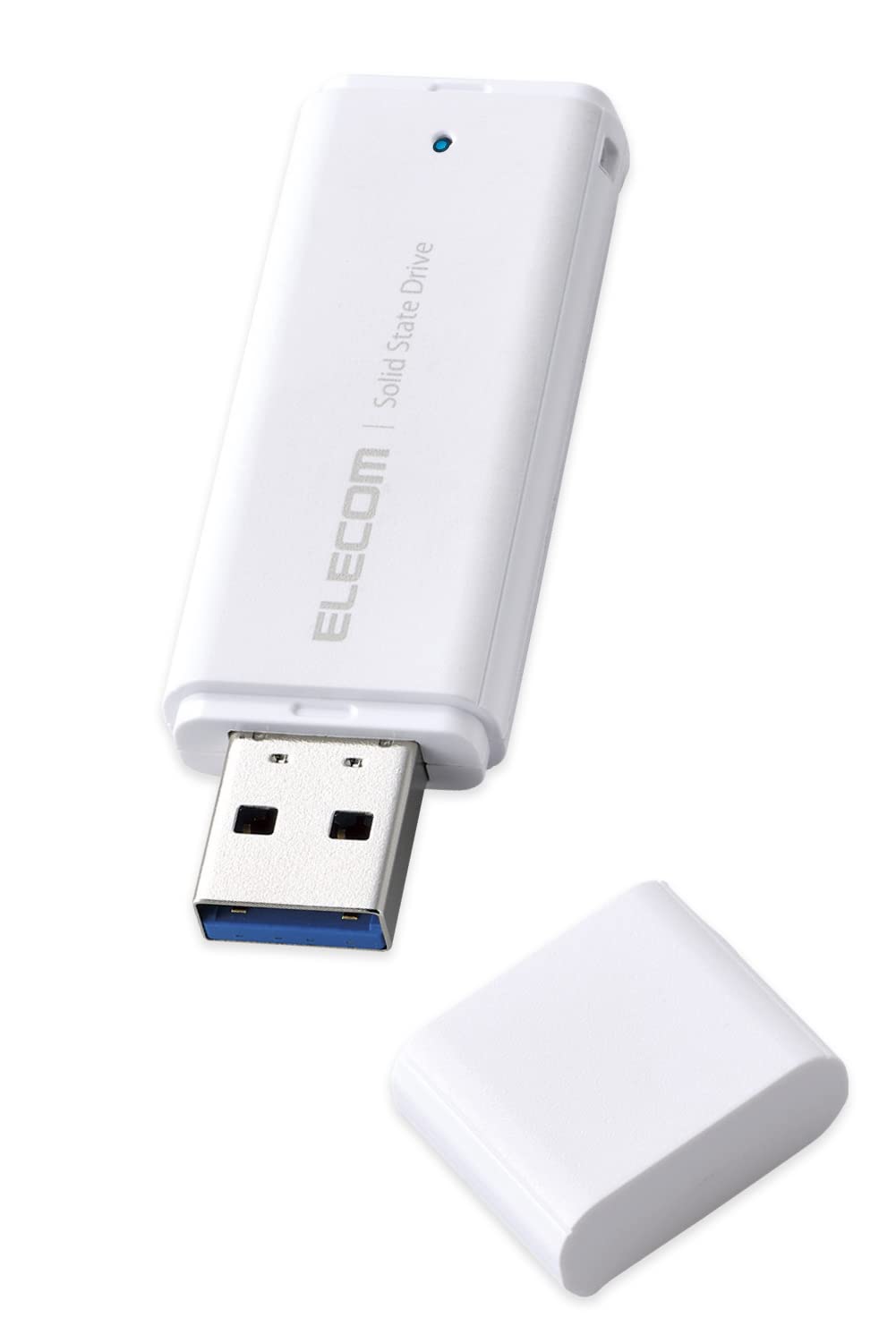 エレコム 外付けSSD 250GB ポータブル USB 5Gbps / USB3.2（Gen2）対応 小型 キャップ式 ホワイト ESD-EMC025